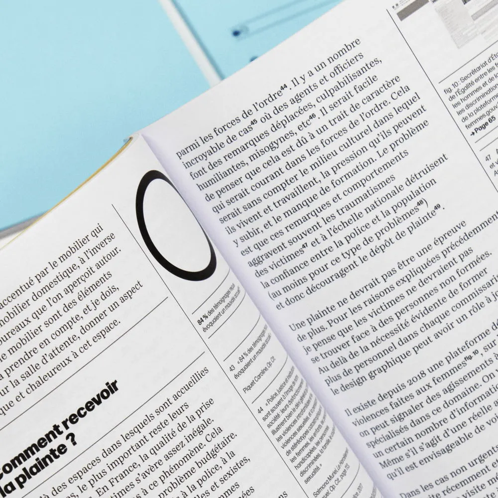 Zoom sur la mise en page, avec graphiques et annotations.