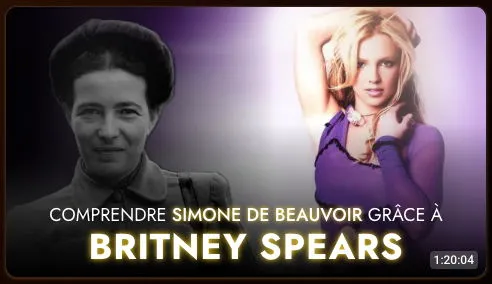 Une vignette "Comprendre Simone de Beauvoir grâce à Britney Spears".