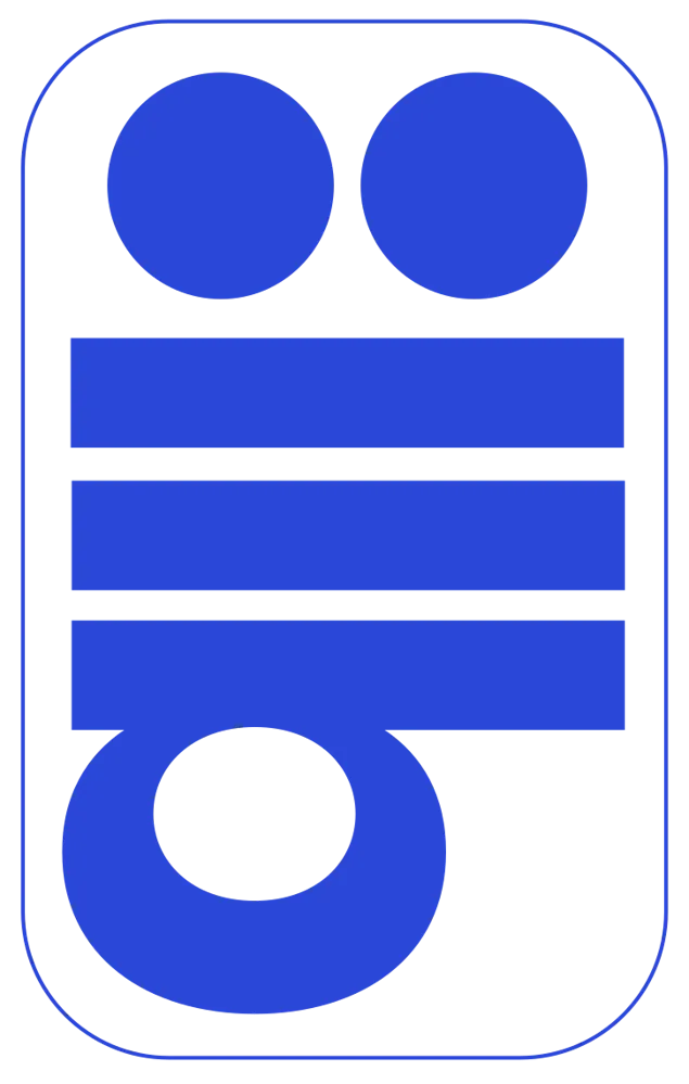 Cartouche blanc vertical au contour bleu, le même contenu, mais tout en bleu.